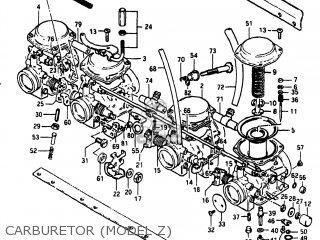 CARBURETOR (MODEL Z) - GS550L 1981 (X) USA (E03)