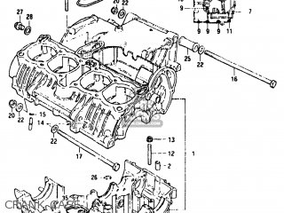 CRANK CASE - GS550L 1981 (X) USA (E03)