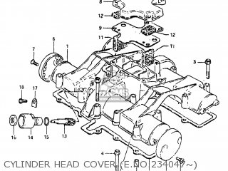 CYLINDER HEAD COVER (E.NO.234047~) - GS550L 1981 (X) USA (E03)