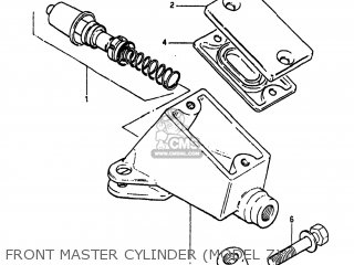 FRONT MASTER CYLINDER (MODEL Z) - GS550L 1981 (X) USA (E03)