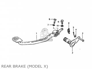REAR BRAKE (MODEL X) - GS550L 1981 (X) USA (E03)