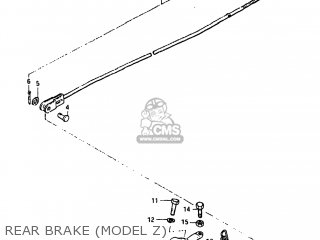 REAR BRAKE (MODEL Z) - GS550L 1981 (X) USA (E03)