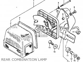 REAR COMBINATION LAMP - GS550L 1981 (X) USA (E03)