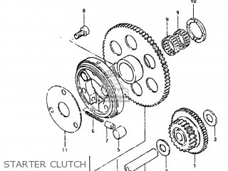 STARTER CLUTCH - GS550L 1981 (X) USA (E03)
