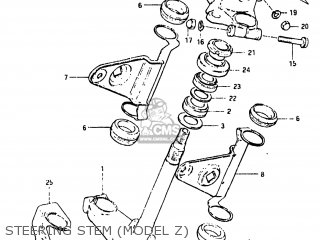 STEERING STEM (MODEL Z) - GS550L 1981 (X) USA (E03)