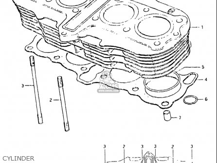 CYLINDER - GS550L 1981 (X) USA (E03)