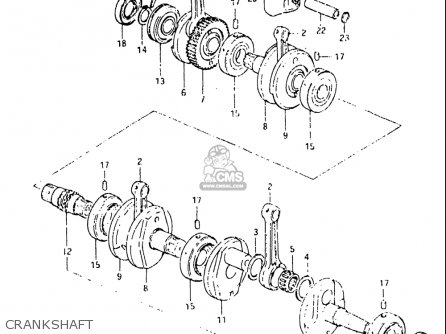 CRANKSHAFT - GS550L 1981 (X) USA (E03)