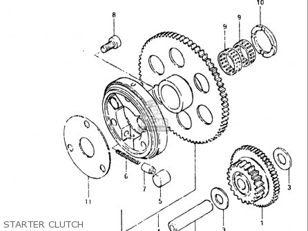 STARTER CLUTCH - GS550L 1981 (X) USA (E03)