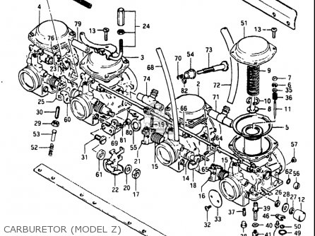 CARBURETOR (MODEL Z) - GS550L 1981 (X) USA (E03)