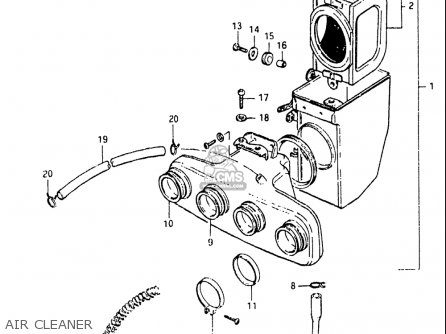 AIR CLEANER - GS550L 1981 (X) USA (E03)