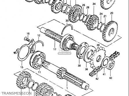 TRANSMISSION - GS550L 1981 (X) USA (E03)