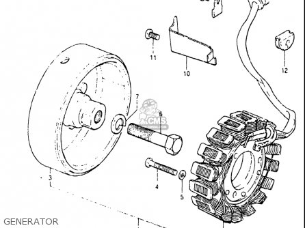 GENERATOR - GS550L 1981 (X) USA (E03)