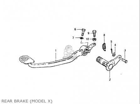 REAR BRAKE (MODEL X) - GS550L 1981 (X) USA (E03)