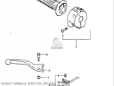 RIGHT HANDLE SWITCH (MODEL Z) - GS550L 1981 (X) USA (E03)