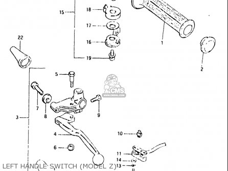 LEFT HANDLE SWITCH (MODEL Z) - GS550L 1981 (X) USA (E03)