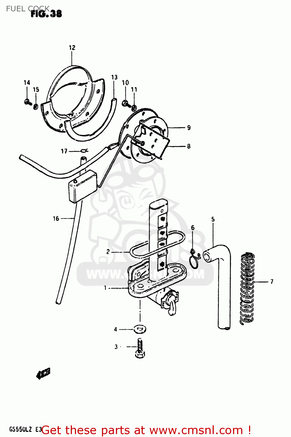 FUEL COCK GS550L 1982 (Z) USA (E03)