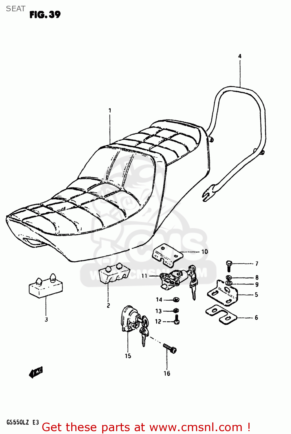 SEAT GS550L 1982 (Z) USA (E03)
