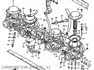 CARBURETOR (MODEL X) - GS550L 1982 (Z) USA (E03)