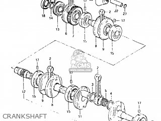 CRANKSHAFT - GS550L 1982 (Z) USA (E03)