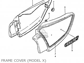 FRAME COVER (MODEL X) - GS550L 1982 (Z) USA (E03)