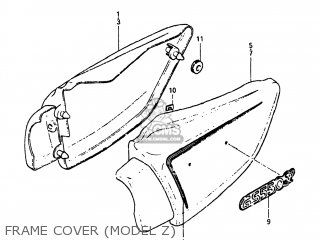 FRAME COVER (MODEL Z) - GS550L 1982 (Z) USA (E03)
