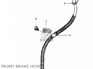 FRONT BRAKE HOSE - GS550L 1982 (Z) USA (E03)