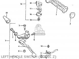 LEFT HANDLE SWITCH (MODEL Z) - GS550L 1982 (Z) USA (E03)