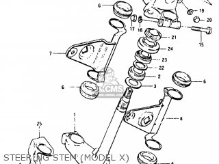 STEERING STEM (MODEL X) - GS550L 1982 (Z) USA (E03)