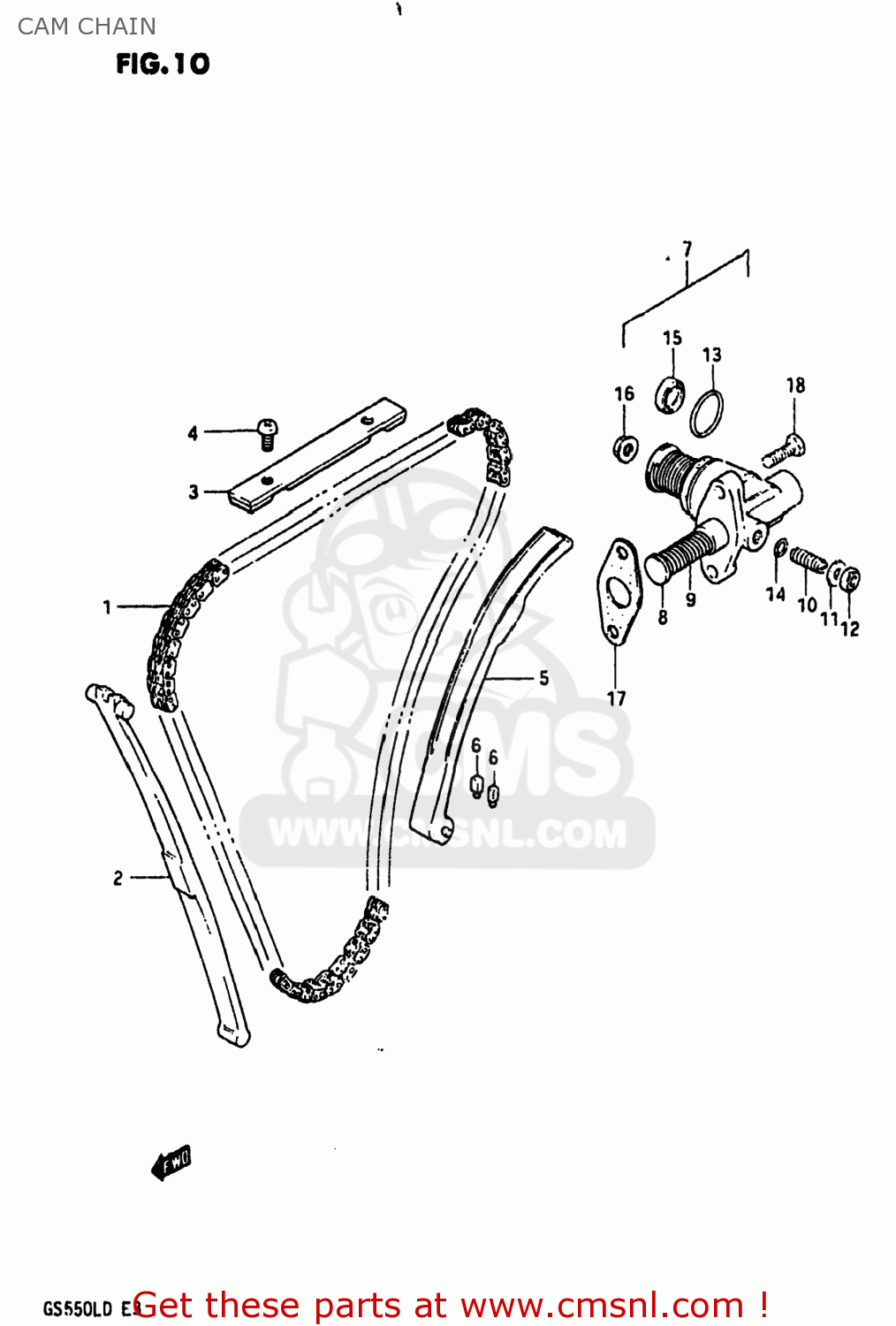 CAM CHAIN GS550L 1983 (D) USA (E03)