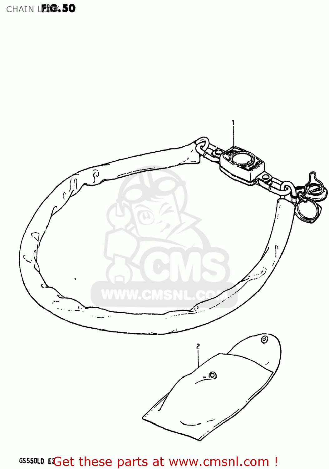 CHAIN LOCK GS550L 1983 (D) USA (E03)