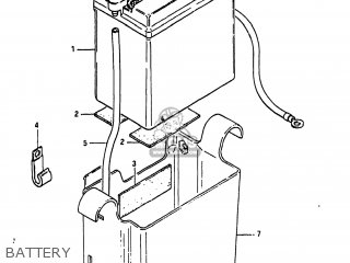 BATTERY - GS550L 1983 (D) USA (E03)