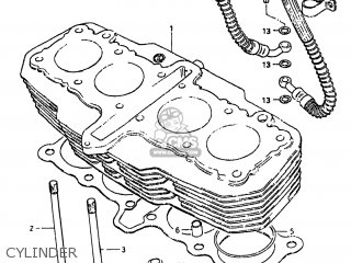 CYLINDER - GS550L 1983 (D) USA (E03)