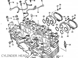 CYLINDER HEAD - GS550L 1983 (D) USA (E03)