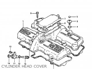 CYLINDER HEAD COVER - GS550L 1983 (D) USA (E03)