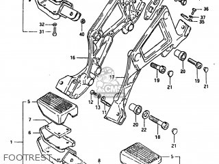 FOOTREST - GS550L 1983 (D) USA (E03)
