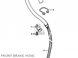FRONT BRAKE HOSE - GS550L 1983 (D) USA (E03)