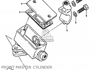 FRONT MASTER CYLINDER - GS550L 1983 (D) USA (E03)