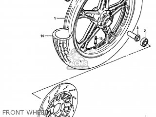 FRONT WHEEL - GS550L 1983 (D) USA (E03)