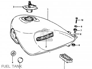FUEL TANK - GS550L 1983 (D) USA (E03)