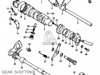 GEAR SHIFTING - GS550L 1983 (D) USA (E03)