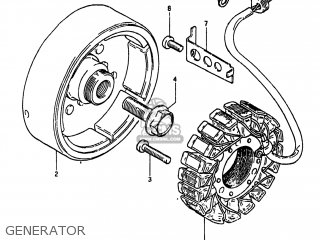 GENERATOR - GS550L 1983 (D) USA (E03)