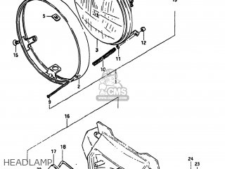 HEADLAMP - GS550L 1983 (D) USA (E03)