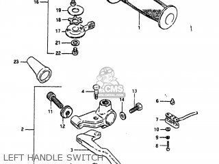LEFT HANDLE SWITCH - GS550L 1983 (D) USA (E03)