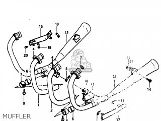 MUFFLER - GS550L 1983 (D) USA (E03)