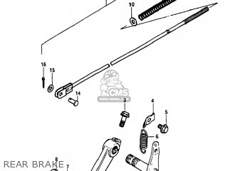 REAR BRAKE - GS550L 1983 (D) USA (E03)