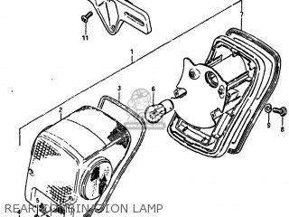 REAR COMBINATION LAMP - GS550L 1983 (D) USA (E03)