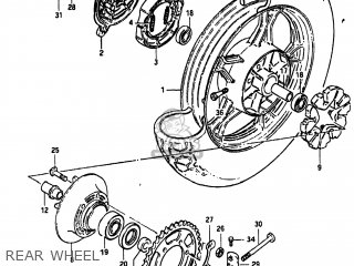 REAR WHEEL - GS550L 1983 (D) USA (E03)
