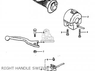RIGHT HANDLE SWITCH - GS550L 1983 (D) USA (E03)