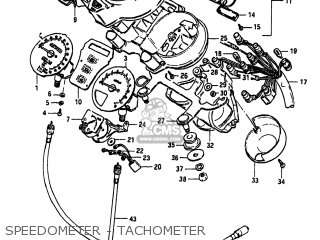 SPEEDOMETER - TACHOMETER - GS550L 1983 (D) USA (E03)