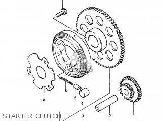 STARTER CLUTCH - GS550L 1983 (D) USA (E03)